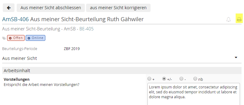 Aus meiner Sicht